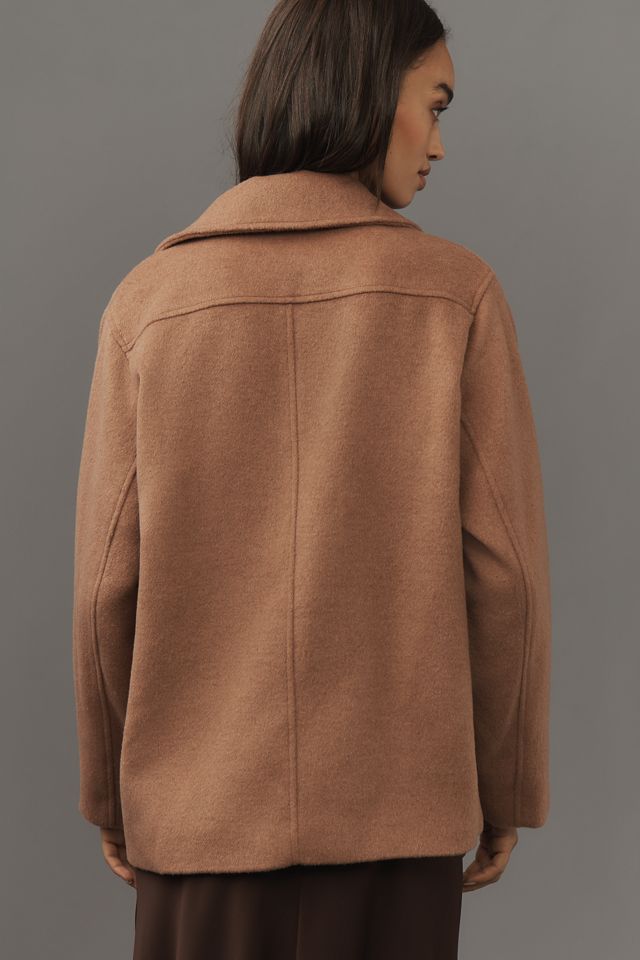 Maeve Lange Moto Woll-Mischung Jacke #1