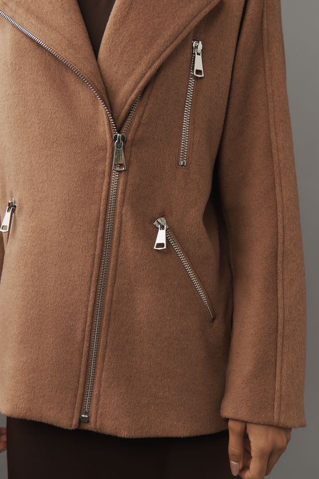 Maeve Oversized Wool-Blend Moto Jacket #4