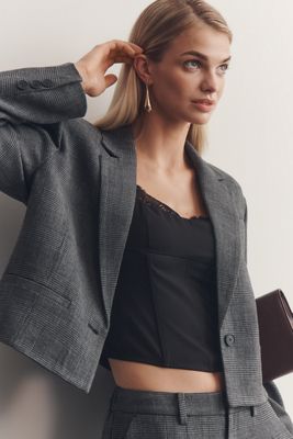Maeve Crop Boxy Blazer