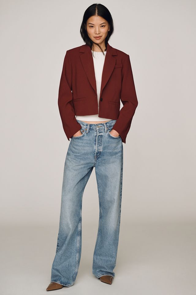 Maeve Crop Boxy Blazer #1