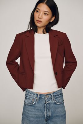 Maeve Crop Boxy Blazer