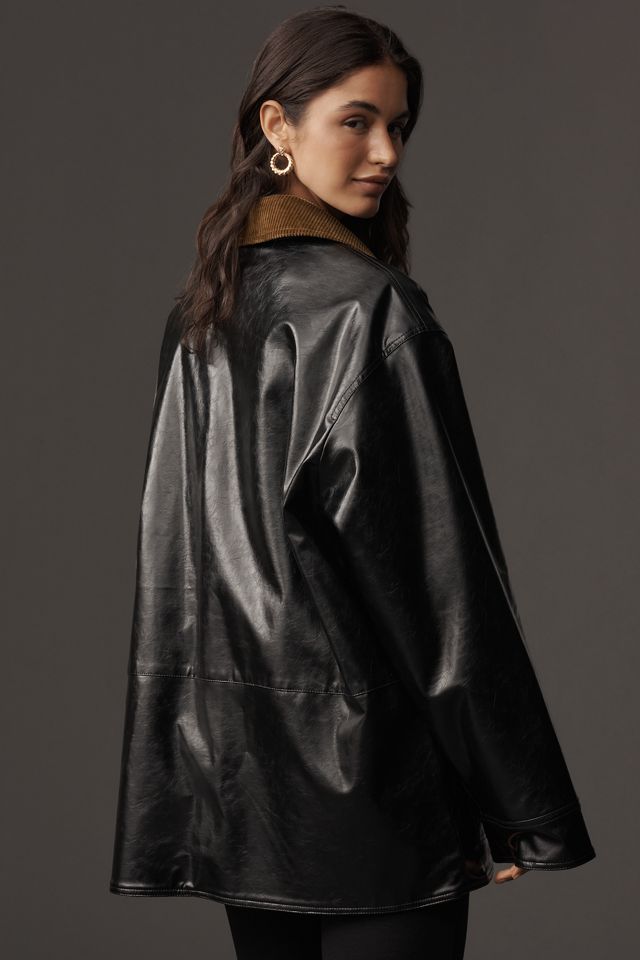 Maeve Chore-Jacke aus Lackleder #2