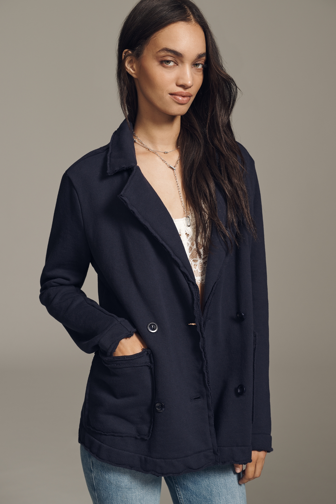 Pilcro Knit Peacoat