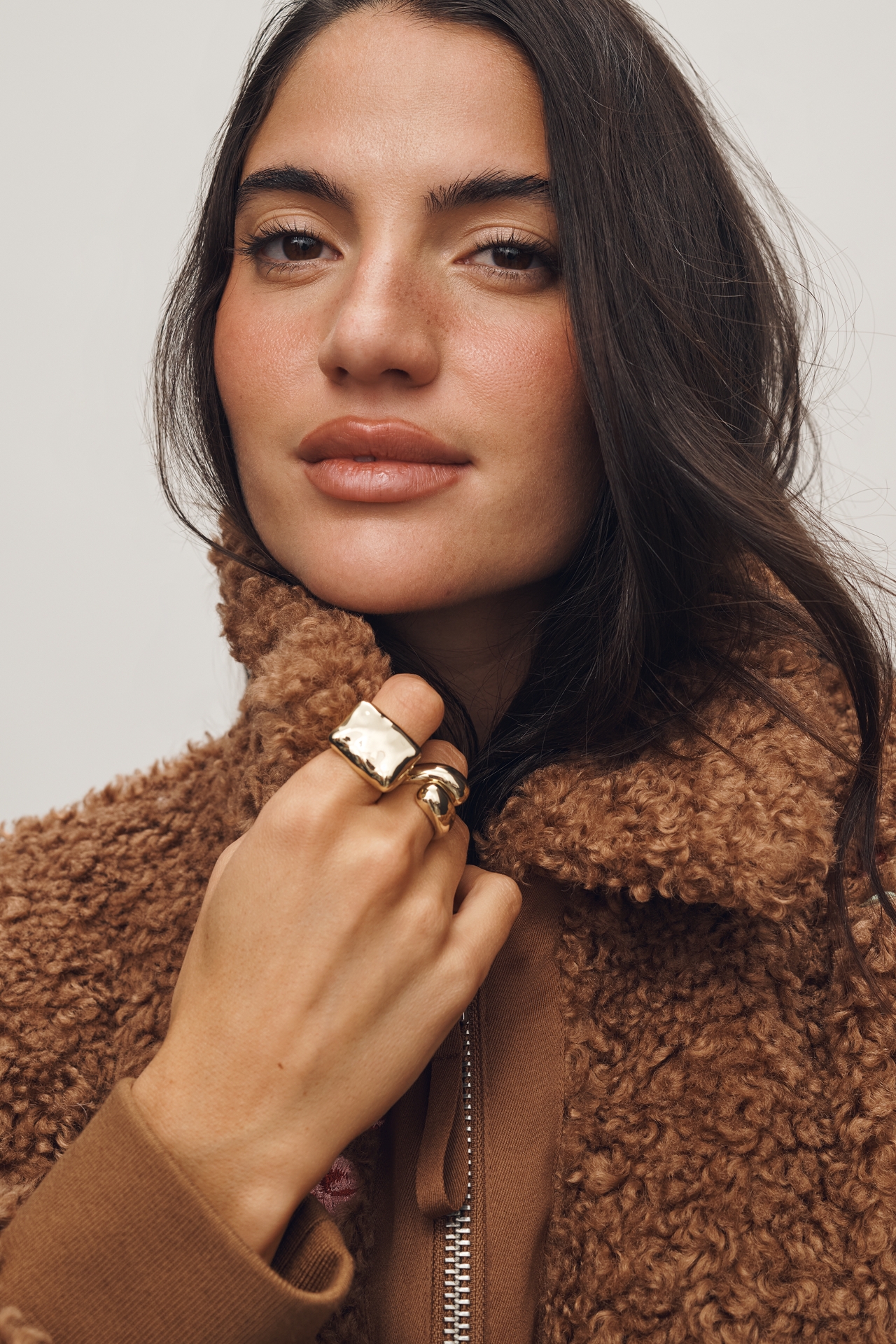 By Anthropologie Floral Embroidered Sherpa Bomber Jacket