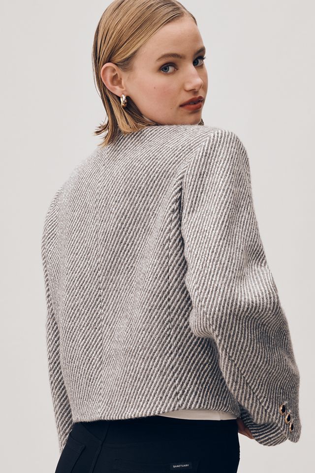 Maeve Boxy Wool-Blend Lady Jacket | Anthropologie