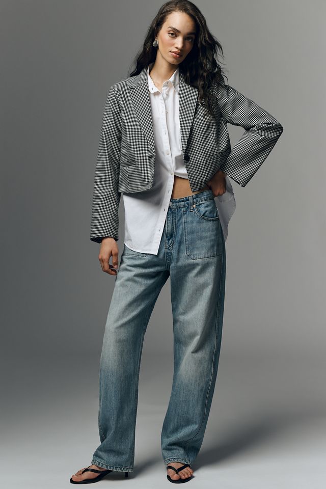 Maeve Boxy Crop Blazer #3