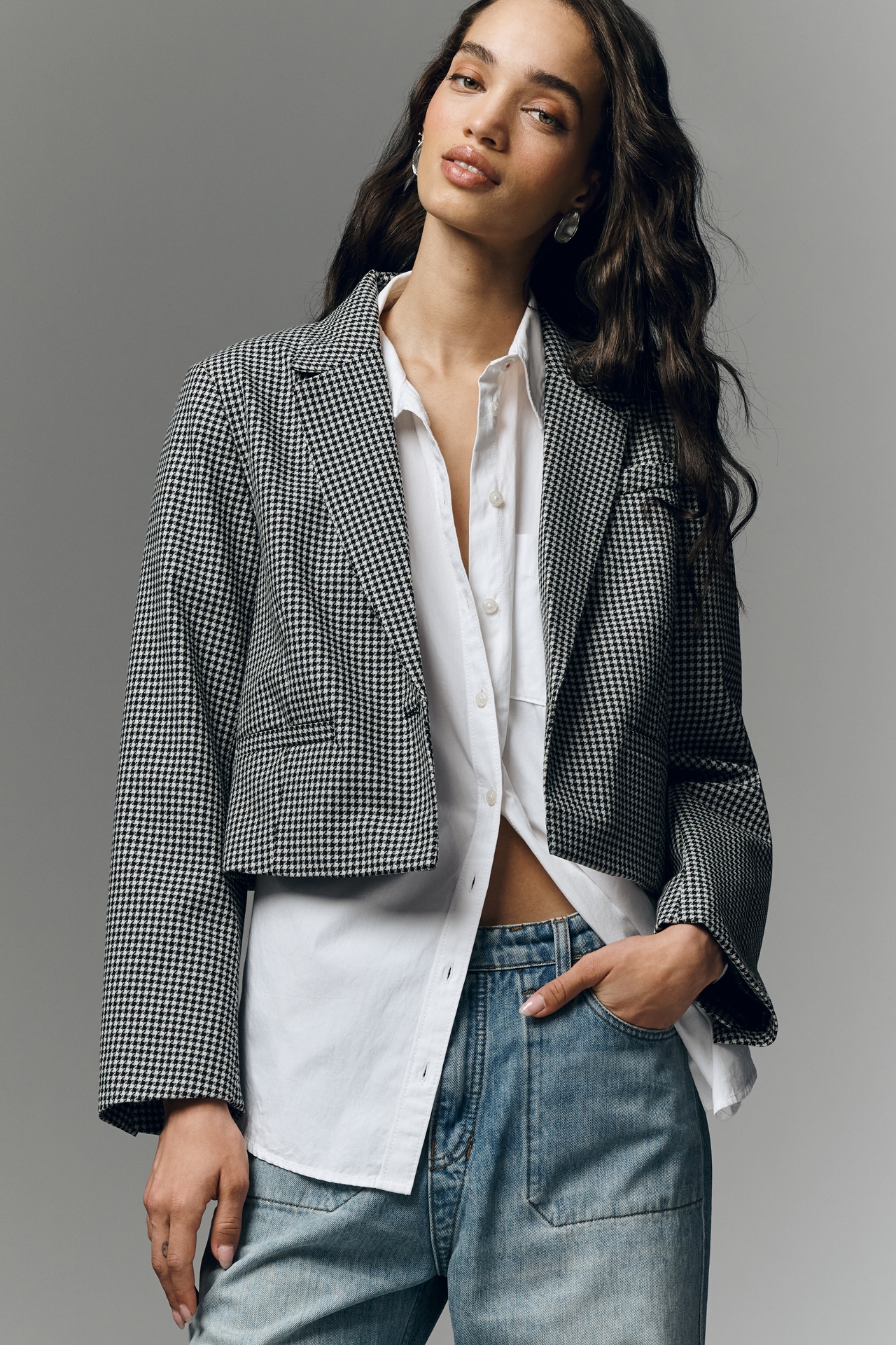 Maeve Boxy Crop Blazer
