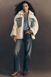 Pilcro Sherpa Denim Mixed Utility Jacket