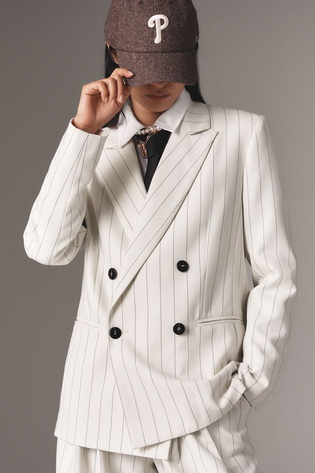 ジャケット・アウター OVERSIZED DOUBLE BREASTED JACKET Rue Oversized Double Breasted Blazer | Anthropologie