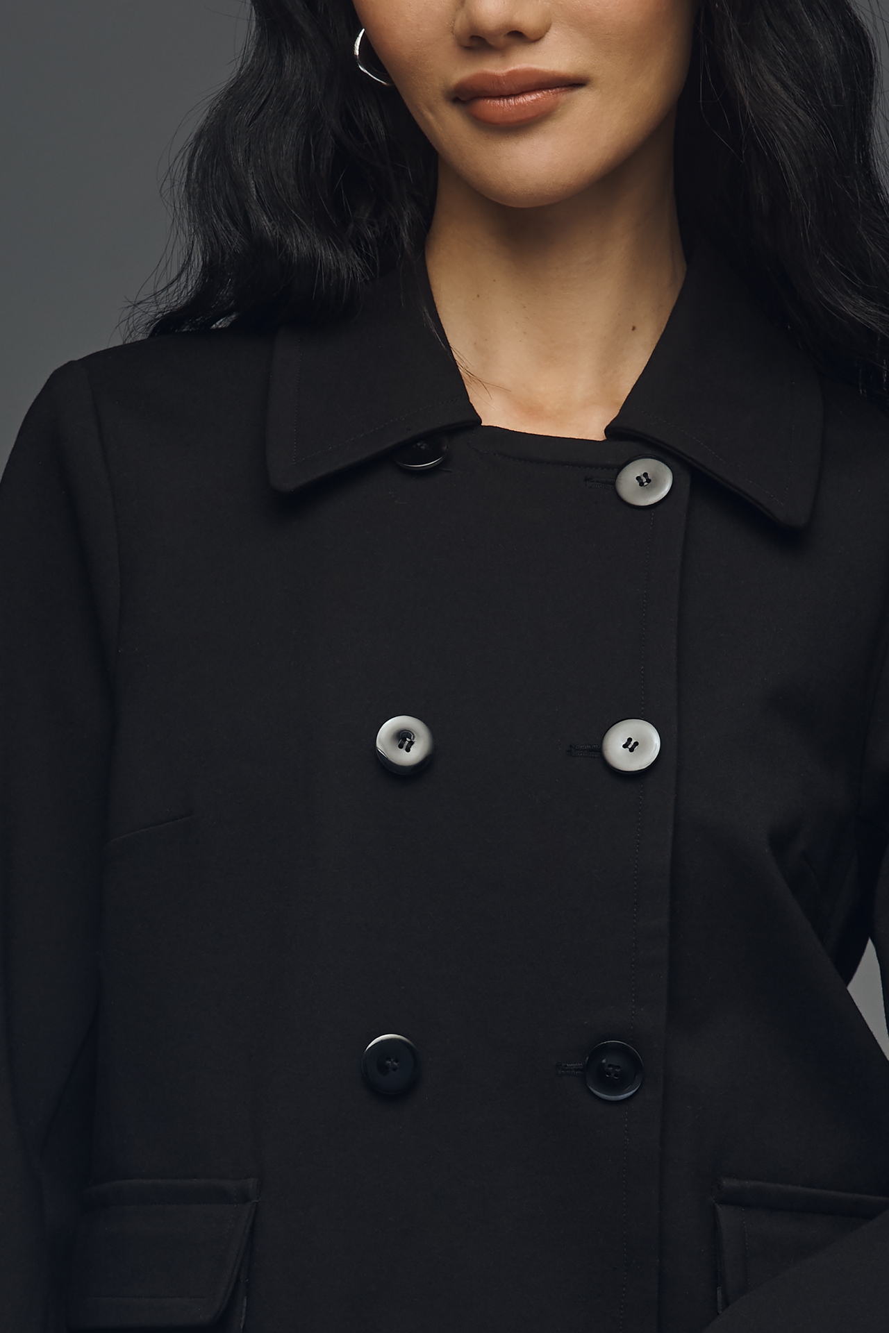 Maeve Double-Breasted Knit Blazer