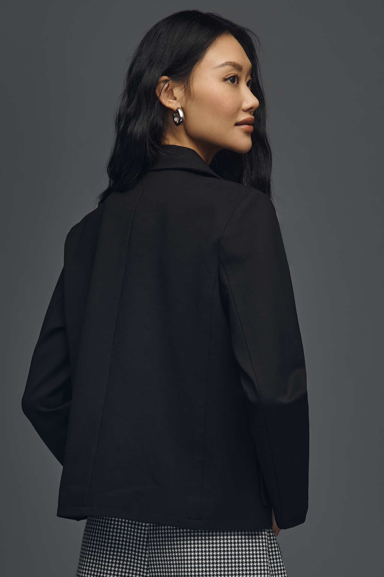 Maeve Double-Breasted Knit Blazer