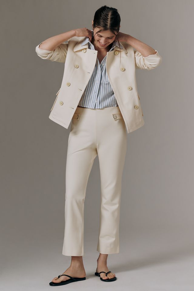 Maeve Double-Breasted Knit Blazer #3
