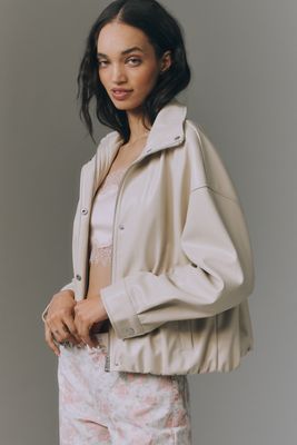 Pilcro Cohen Funnel-Neck Bomber Jacket