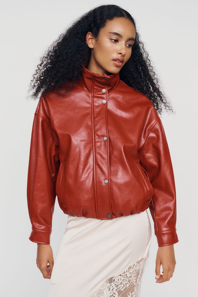 Pilcro Cohen Funnel-Neck Bomber Jacket #1