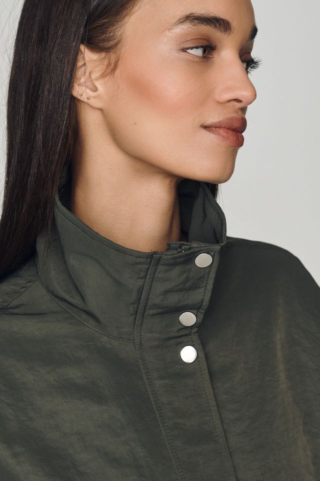 Pilcro Nylon Funnel-Neck Bomber Jacket #1