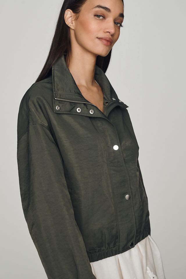 Pilcro Nylon Funnel-Neck Bomber Jacket #3