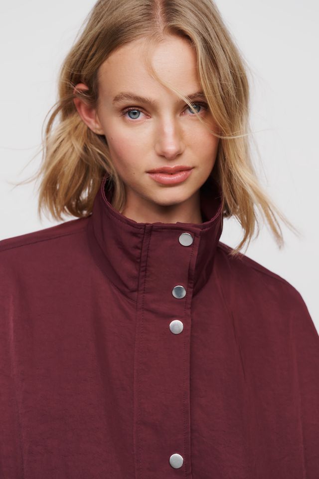 Pilcro Cohen Nylon Funnel Neck Bomber Jacket #2