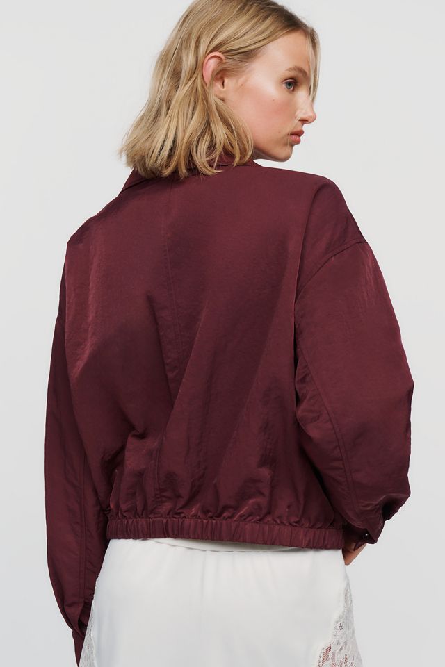 Pilcro Cohen Nylon Funnel Neck Bomber Jacket #3