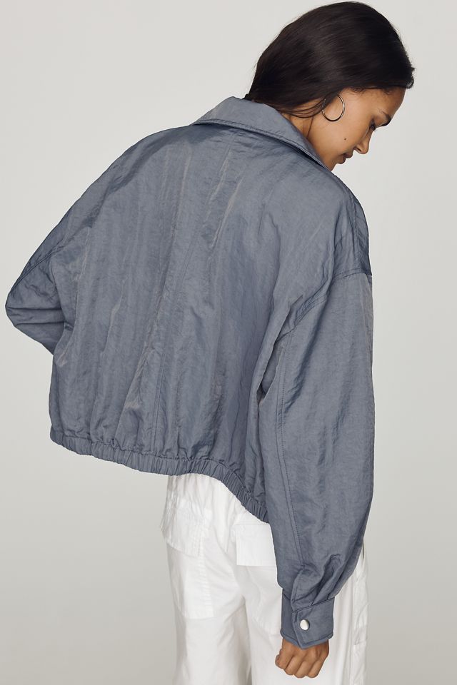 Pilcro Nylon Funnel-Neck Bomber Jacket #3