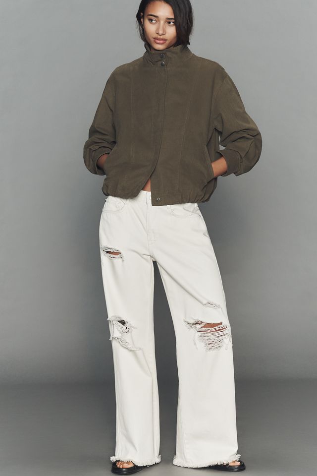 Pilcro Corduroy Funnel-Neck Utility Jacket #3