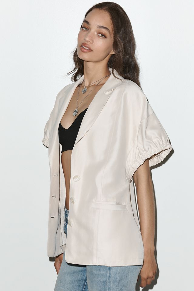 Maeve Puff-Sleeve Blazer #1