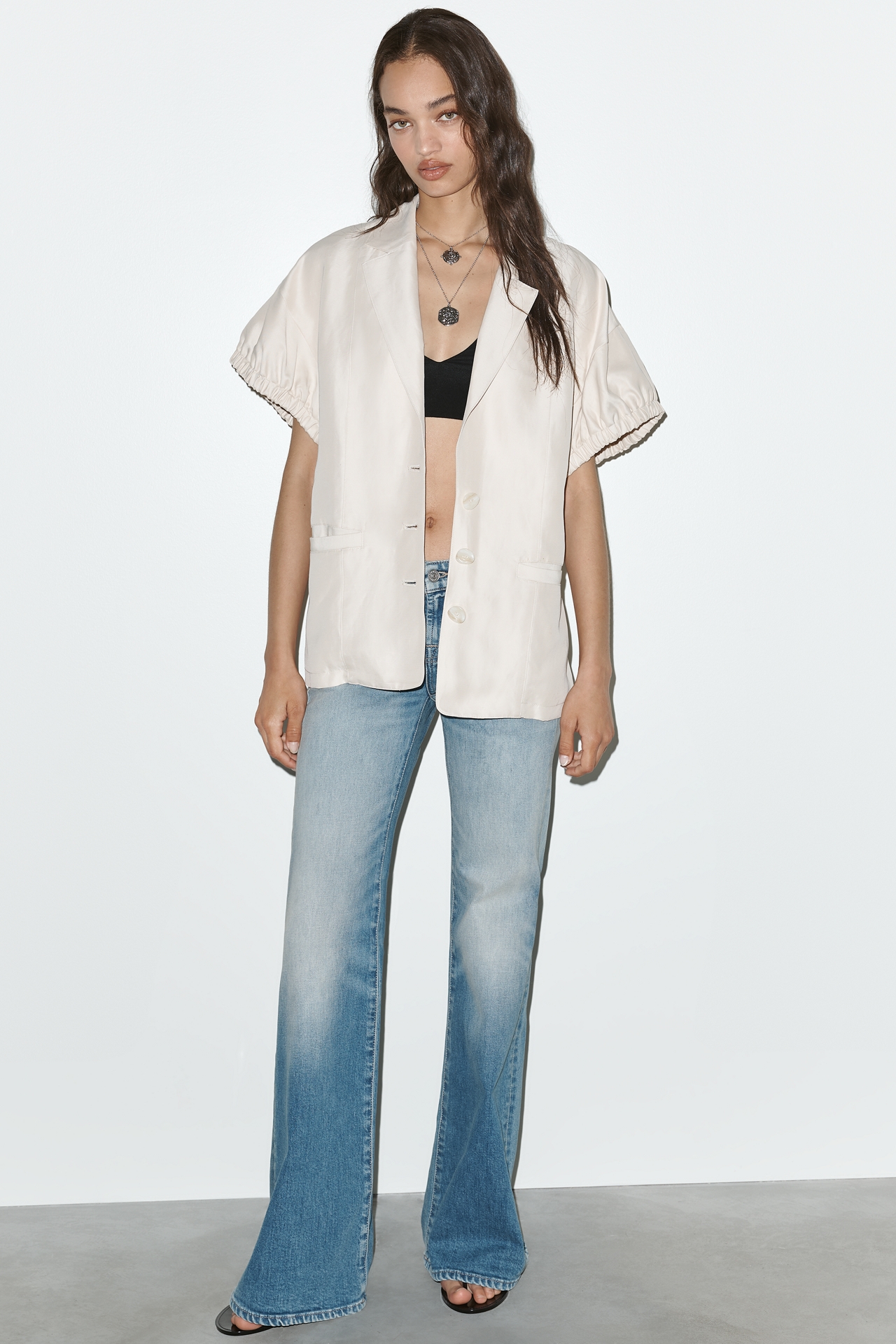 Maeve Puff-Sleeve Blazer