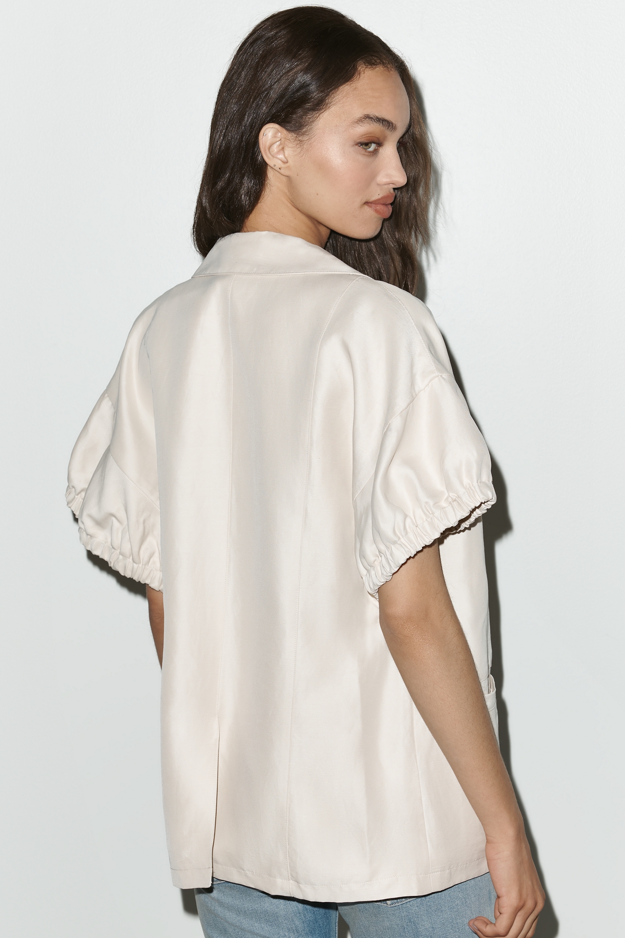 Maeve Puff-Sleeve Blazer