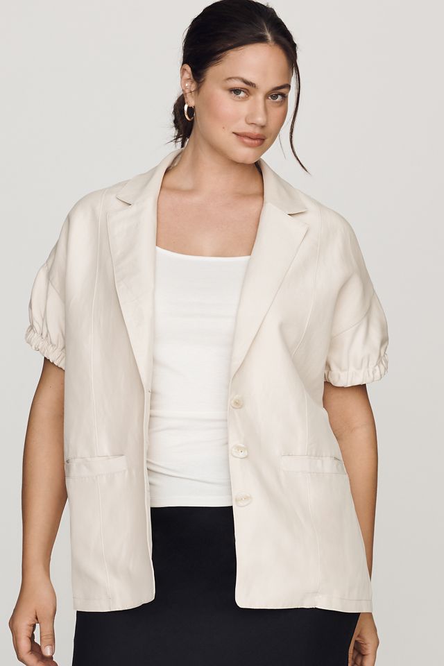 Maeve Puff-Sleeve Blazer #4