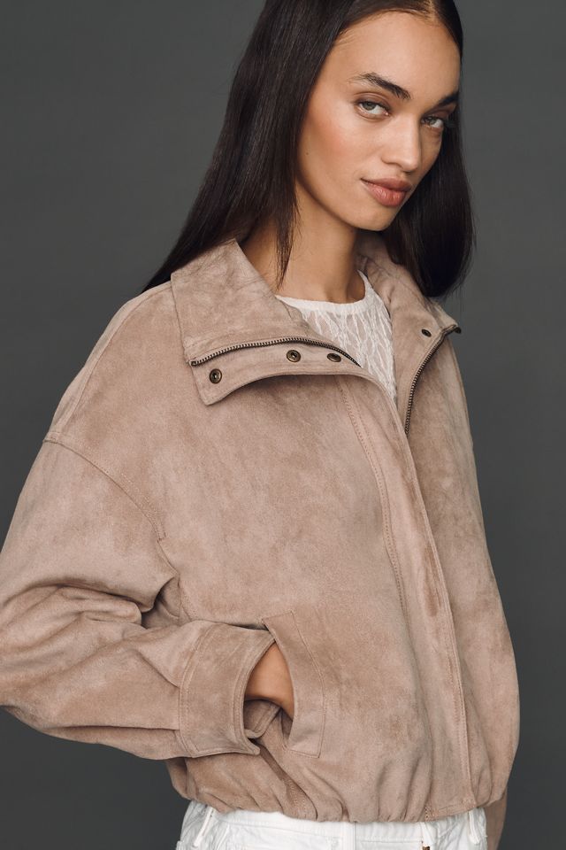 Veste Maeve à col cheminée en faux daim #2
