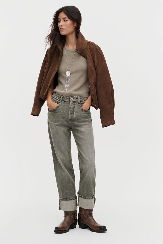 Maeve Imara Faux-Suede Funnel-Neck Jacket #11