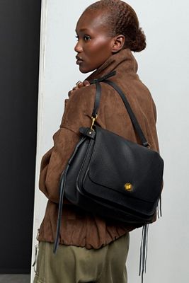 Maeve Imara Faux Suede Funnel Neck Jacket