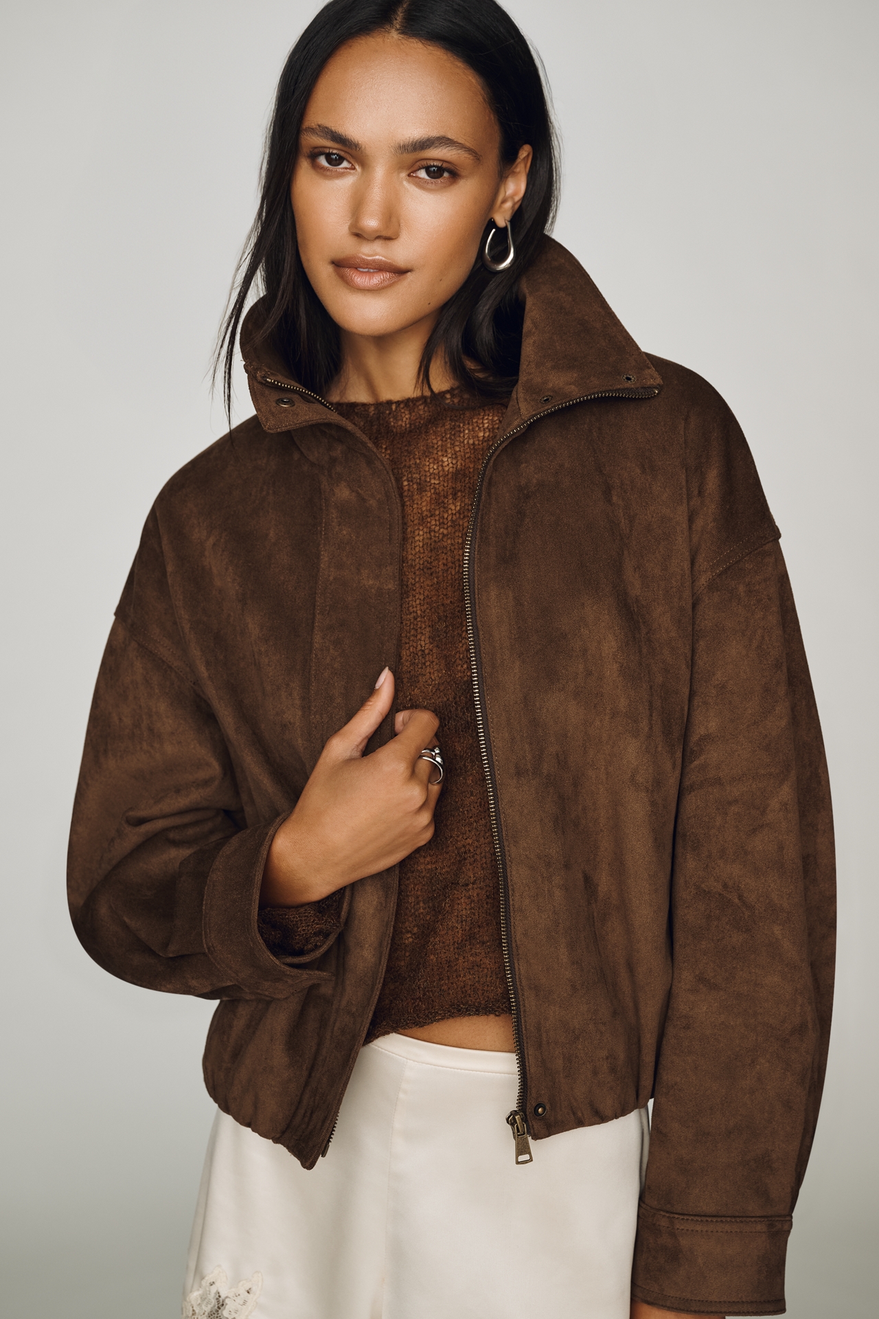 Maeve Imara Funnel-Neck Jacket