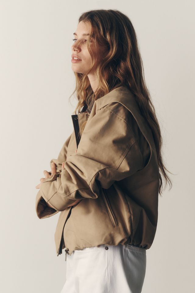 Pilcro Cotton Cropped Utility Jacket #4