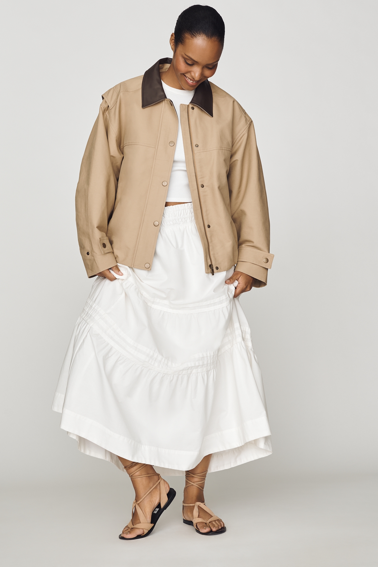 Pilcro 100% Cotton Cropped Utility Jacket