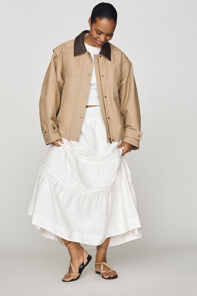 Pilcro Cotton Cropped Utility Jacket #7