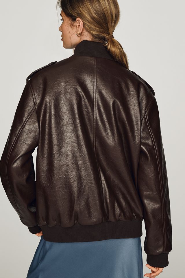 Maeve Faux-Leather Utility Jacket #2