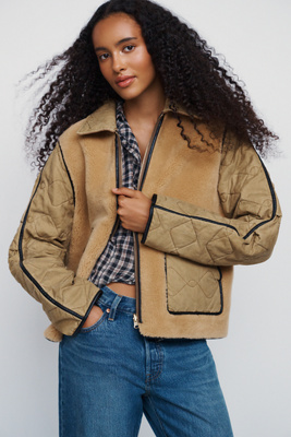 Mixed Media Reversible Jacket
