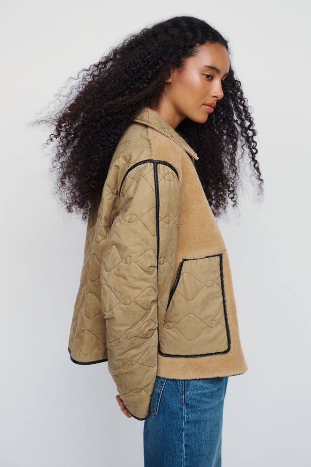 By Anthropologie Mixed Media Jacket #1