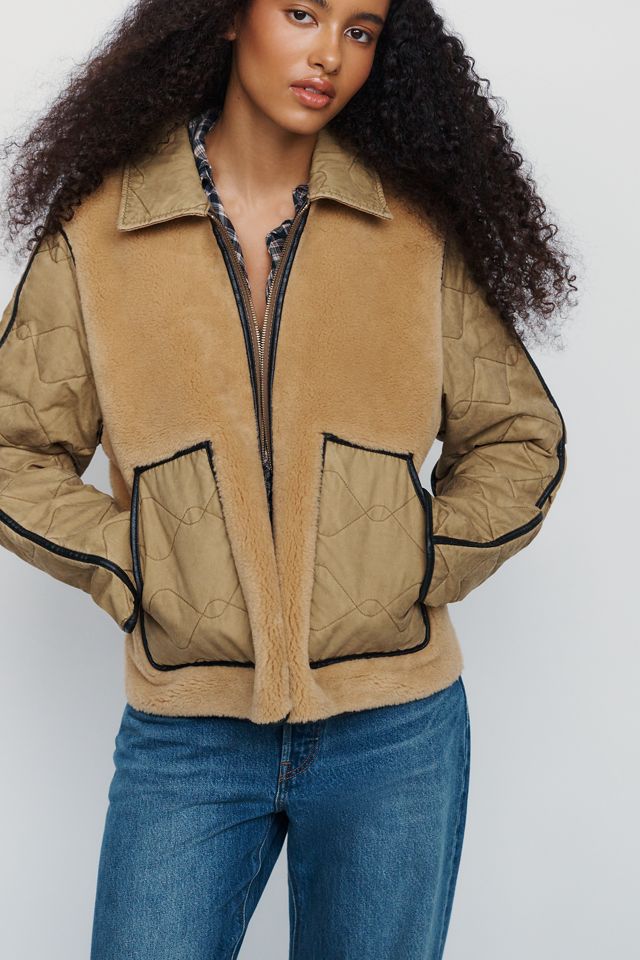 By Anthropologie Mixed Media Jacket #5