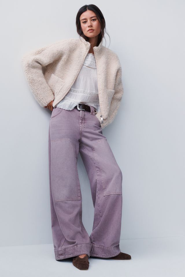 Pilcro Marlow Fleece Zip-Front Sweater #2