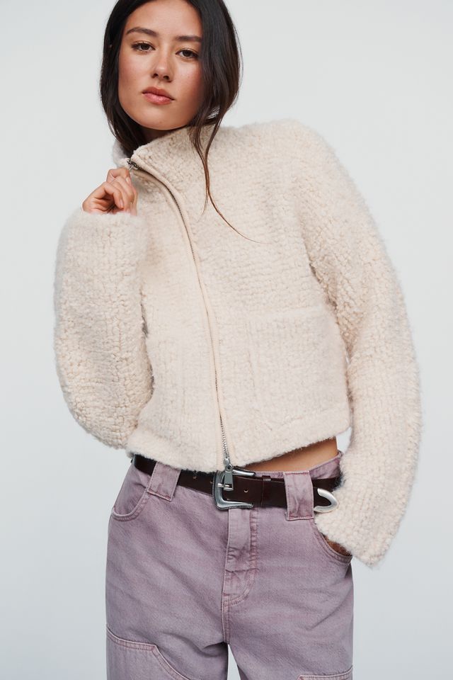 Pilcro Marlow Fleece Zip-Front Sweater #3
