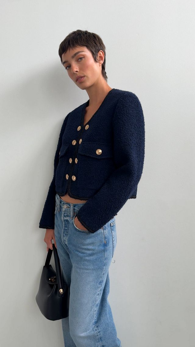 Maeve Cropped Jacket | Anthropologie