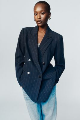 Maeve Pinstripe Blazer