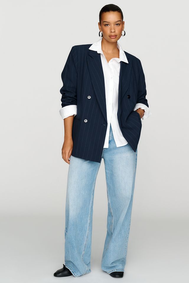 Maeve Pinstripe Blazer #6