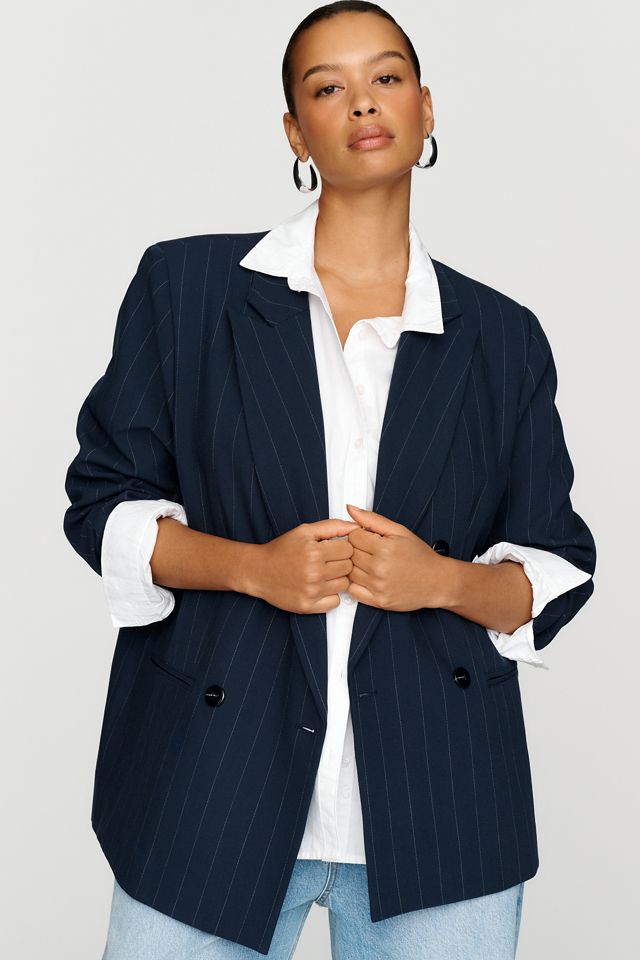 Maeve Pinstripe Blazer #5