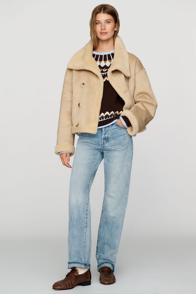 Maeve Funnel Neck Reversible Jacket #3