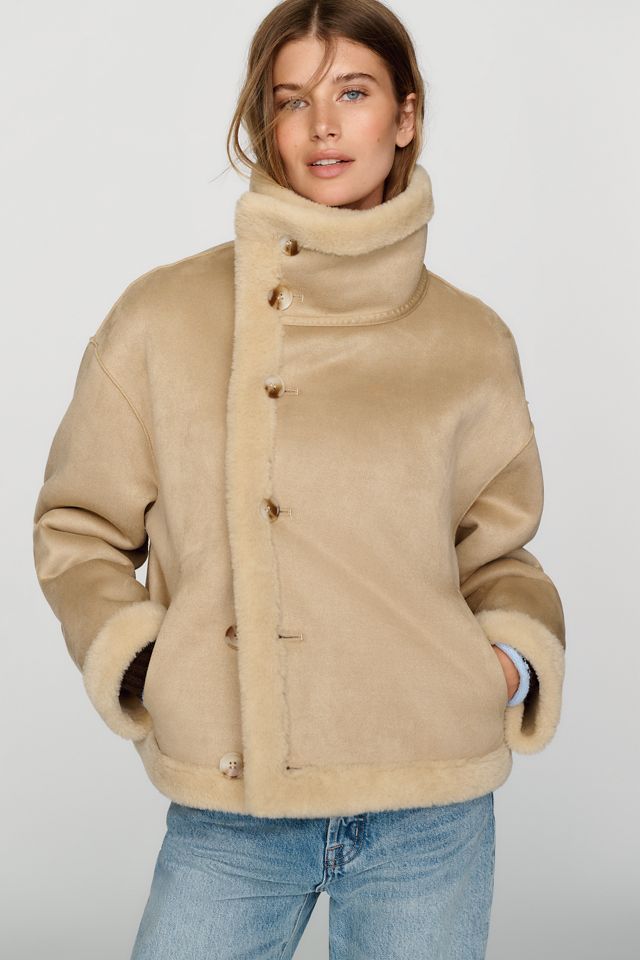Maeve Funnel Neck Reversible Jacket #4