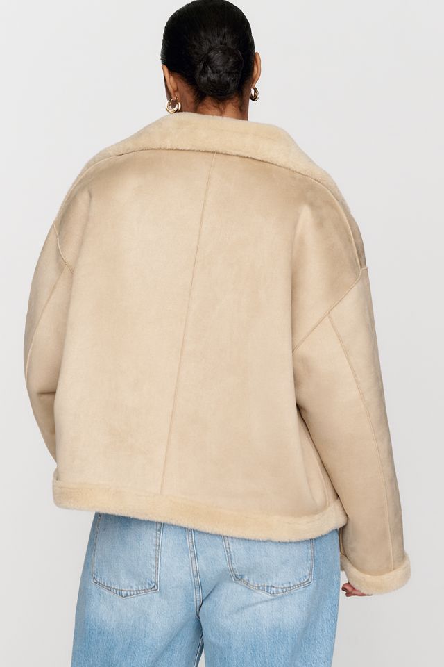 Maeve Funnel Neck Reversible Sherpa Fleece Jacket #8