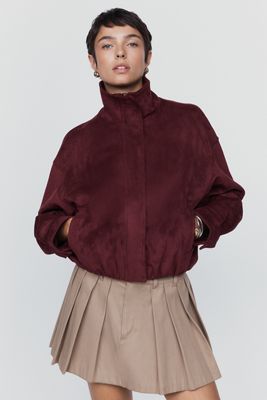@merricksart x Maeve Imara Funnel Neck Coat