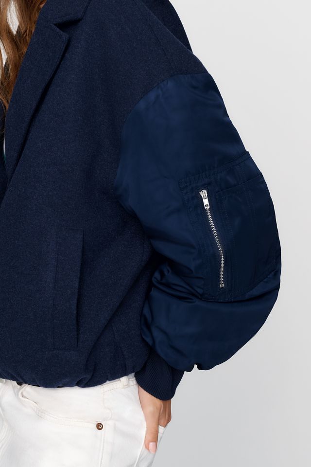 Maeve Wool Blend Notched Collar Jacket #2